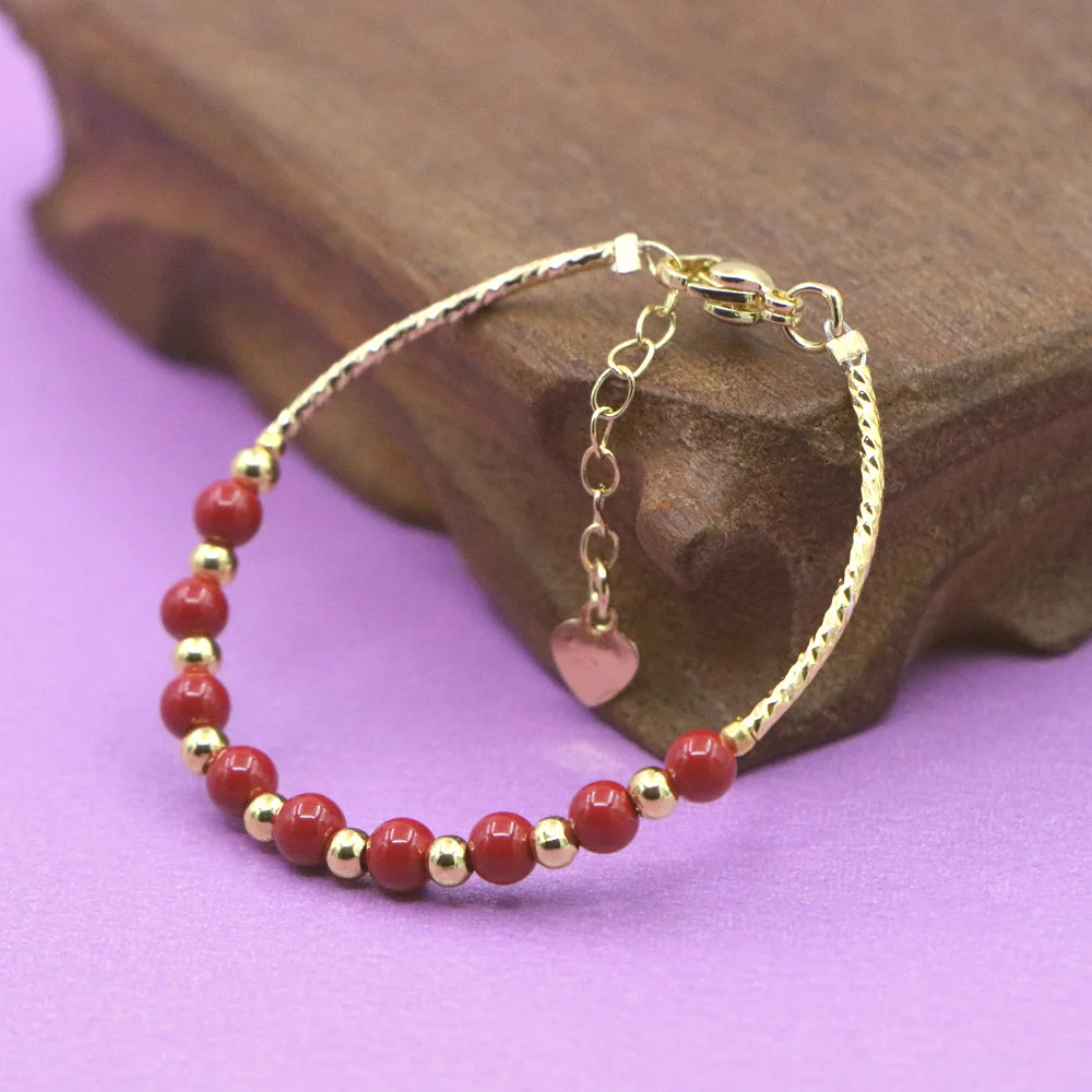 Yoga Fitness Tracker - Bellissimo braccialetto rosso neonate chiusura a