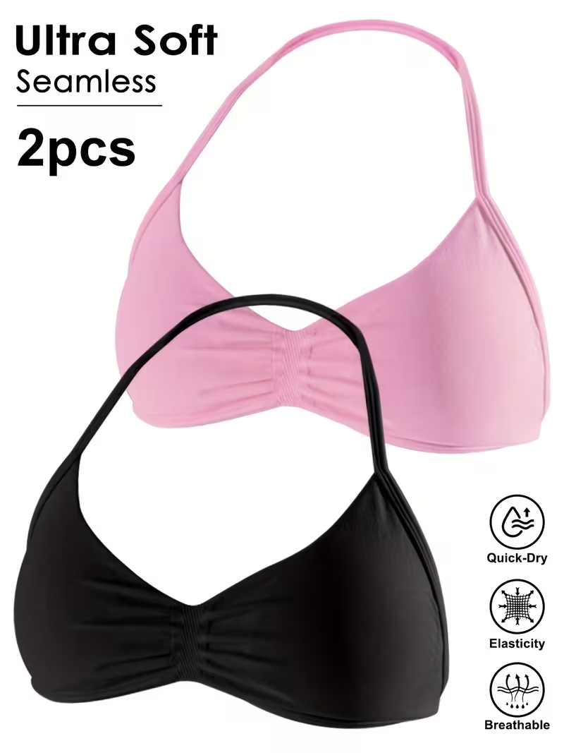 Yoga Mat For Fitness - 2 pezzi Top corto da palestra