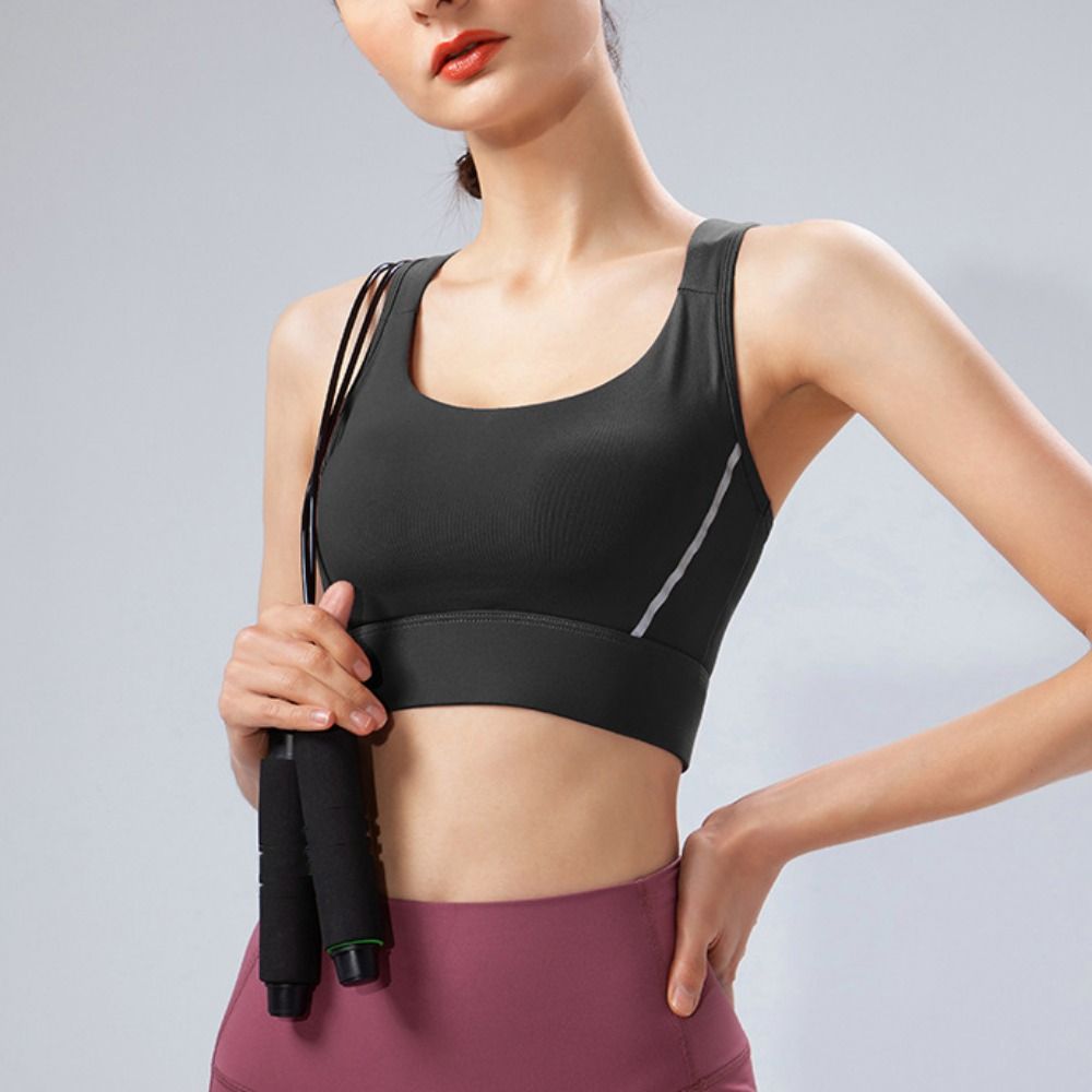 Fitness Yoga Youth - Reggiseno sportivo a tinta unita a
