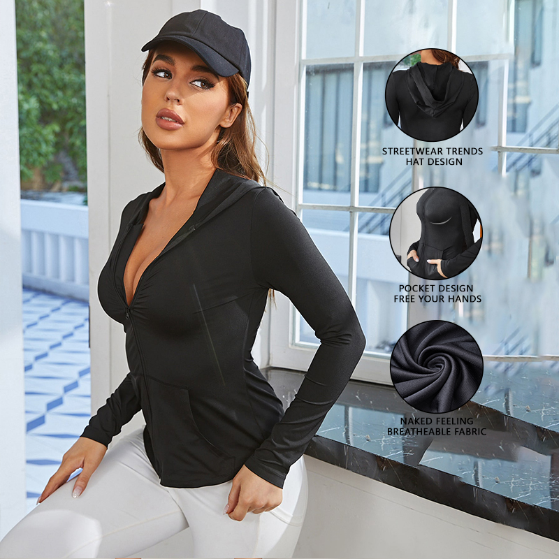 Giacca sportiva da donna nera, - Yoga & Fitness With Denise recensione e prezzo