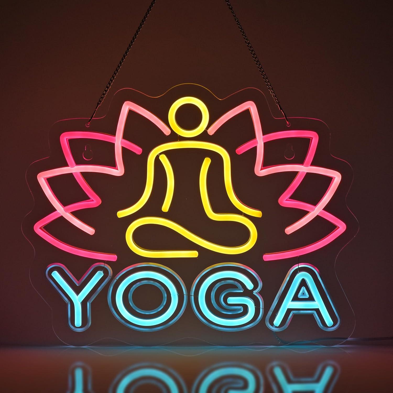 Insegna al Neon Yoga, Luci al  - Yoga Fitness Club recensione e prezzo