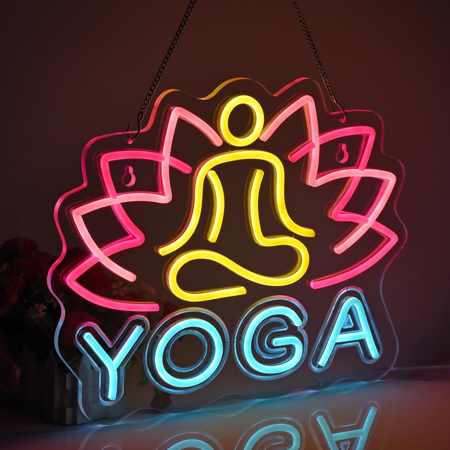 Insegna al Neon Yoga, Luci al  - Yoga Fitness Club recensione e prezzo