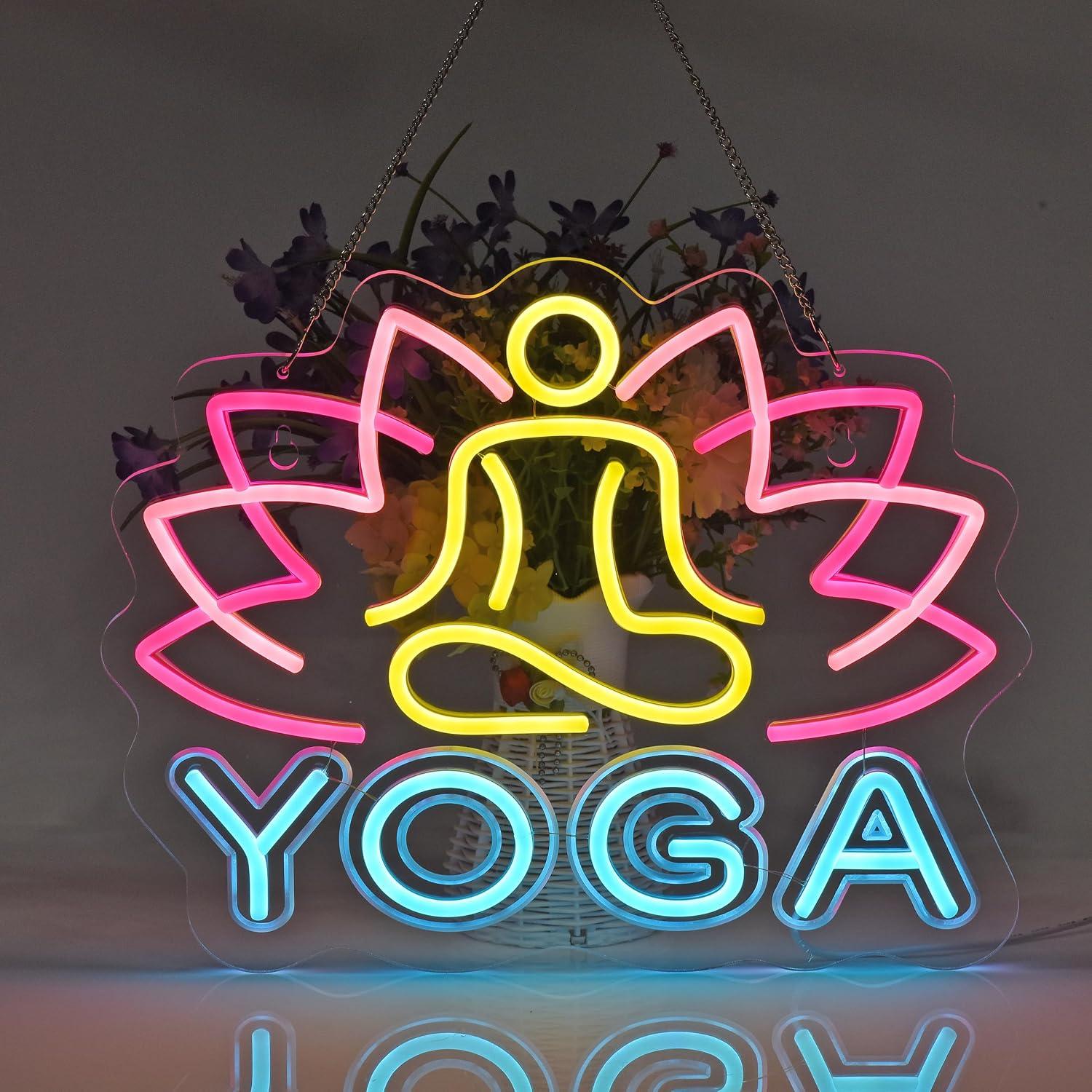 Insegna al Neon per Yoga, Luce - Yoga Fitness Club recensione e prezzo